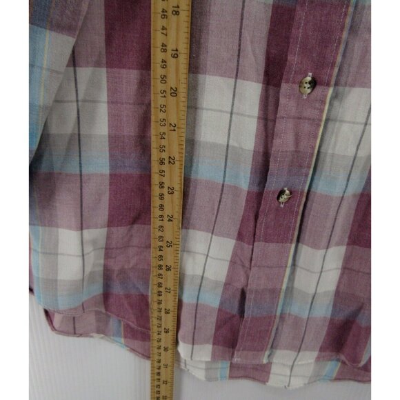 VINTAGE Levis Shirt XL Button Down Plaid Flap Pocket 80s 90s Western - Picture 4 of 10